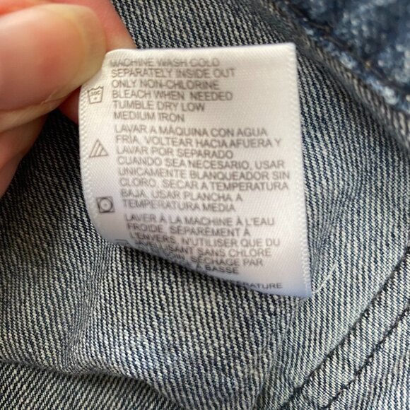 Dickies Youth Kids Denim Carpenter Overalls Size XS Medium Wash Work Farm Paint - Picture 7 of 11